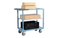 Servante 3 plateaux bois et poignée - 250 kg