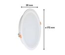 Spot LED Encastrable Plat Étanche 20W BLANC Transformateur Intégré - Blanc Chaud 2300K - 3500K