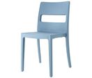 Chaise Plastique Recyclé Sai Go Green Scab 4 Pieds Bleu Clair