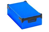 Caisse rangement alvéolaire 18 litres L.280xP.480 mm bleu