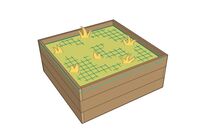 Filet pour mangeoire et ratelier à foin standard -Mailles : 30x30 / Dimensions : 1 x 1 mètre