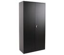 Manutan Expert - Armoire Métal Haute 100x195cm Noir - 4 Tablettes - Acier Robuste - Livrée Montée