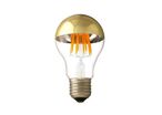 Ampoule E27 LED Filament 7W A60 Avec Reflet - Blanc Chaud 2300K - 3500K / Or