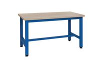 Sofame - Établi Fixe CKS - Plateau Hêtre 2000x750mm - Bleu 5015 - Charge 750kg - Éco-responsable