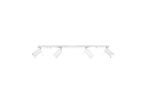 Plafonnier 4 Spots Orientables pour Ampoule GU10 - Blanc