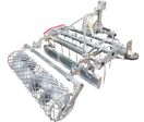 Herse de carrière équestre 180 cm - Lame niveleuse et rouleau cage - Attelage trois points pour micro-tracteurs Torros TACR180