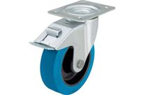 Roulette Pivotante À Platine 150 Kg À Frein Diamètre 100 Mm