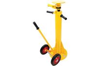 Manutan Expert - Béquille stabilisatrice pour remorque - Capacité 45 t - Hauteur réglable 100-130 cm - Calage et levage