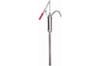 Manutan Expert - Pompe manuelle pour fût - Aluminium, 0.3 L/mouvement, 900mm, 60-220L, Pivotant 180°