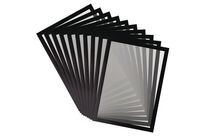 Djois Made By Tarifold - Cadre d&amp;#039;affichage magnétique Magneto A4 Noir - PVC - Lean Management - Panneau d&amp;#039;information