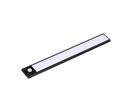 Réglette LED Rechargeable USB 30cm 1,5W Noire avec Détecteur de mouvement - Blanc Chaud 2300K -