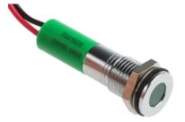 Indicateur LED à montage sur panneau | RS PRO 24 V c.c. Vert IP67