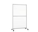 Cloison Plexi Souple TRANSP. Cadre Alu H.201x100cm/roulettes