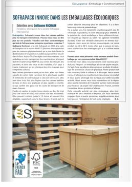 SOFRAPACK innove dans les emballages écologiques !