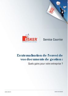 L'externalisation de l'envoi de vos documents de gestion : Quels gains pour votre entreprise?