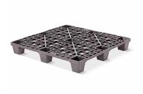 Palette plastique légère – emboîtable et ajourée avec 9 pieds - 1100 x 1100 mm | QP1111LR9FR