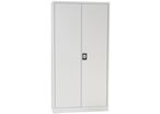 Manutan Expert - Armoire Orel Gris 195x120cm - 4 Tablettes 60kg - Paroi Blindée - Acier Époxy - Serrure à Clé