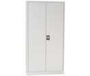 Manutan Expert - Armoire Orel Gris 195x120cm - 4 Tablettes 60kg - Paroi Blindée - Acier Époxy - Serrure à Clé