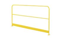 Manutan Expert - Barrière de protection en acier jaune avec plinthe - 2000 mm - Haute visibilité et robustesse