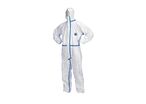 Tyvek Dupont - Combinaison Jetable 600 Plus - Taille L - Protection Type 4, 5, 6 - Blanc
