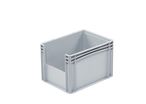 Bac plastique plein à ouverture picking - norme Europe 400x300x270 mm | BLG4327PICK