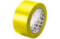 3M - Ruban adhésif de marquage vinyle 764 Jaune - 33m x 50mm - Usage général, résistant