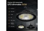 Pack de 6 - Supension Industrielle UFO Dimmable 150W-200W-250W 187lm/W avec détecteur de
