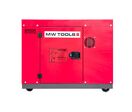 Groupe électrogène insonorisé diesel 6 kW 230V + 7,5kW 400V MW Tools DG75E