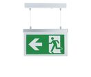 Éclairage de Secours LED Suspendu à Fixer 2W 3h Batterie avec Pictogrammes - Blanc Froid 6000K