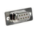 Connecteur Sub-D RS PRO 9 voies D-SUB Droit Montage sur panneau Femelle E 500V
