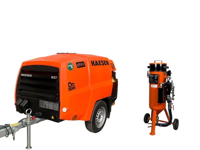 PACK AÉROGOMMAGE Aérogommeuse 25 litres et compresseur M27A1