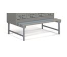 Socle banc simple face L.1195 mm pour vestiaire monobloc
