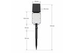 Spot LED Extérieur à Piquer IP65 Solaire 8W 1150lm 144lm/W avec Détecteur CCT 3000K - 4000K -
