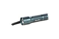Manutan Expert - Lampe Torche Compacte TC-FOCUS - 250lm, 110m, Aluminium Bleu, Résistante Chocs &amp;amp; Chutes, IP54