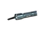 Manutan Expert - Lampe Torche Compacte TC-FOCUS - 250lm, 110m, Aluminium Bleu, Résistante Chocs & Chutes, IP54