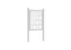 Vitrine 1000 sur poteaux Quatro