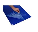 Tapis adhésif antibactérien - 115 x 45 cm Bleu - Usage intensif - 30 feuillets