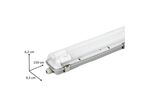 Kit de Réglette LED IP65 + 2 Tube Néon LED 150cm T8 22W - Blanc Chaud 2300K - 3500K