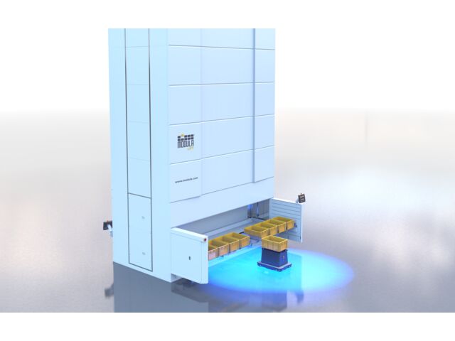 Modula &amp; MiR : la nouvelle application avec baie spéciale et tiroir à peigne