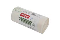Alfapac - Sac Poubelle Compostable 130L Organique Beige - Lot de 100 Pièces - Écologique et Résistant