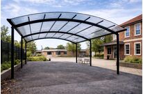 Préau scolaire aluminium sur mesure | Ovalux