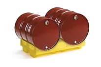 Support pour 2 fûts 200L en polyéthylène