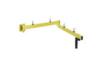 Manutan Expert - Bras support projecteur de quai jaune - 131 cm - Mobile, Ergonomique, Garantie 10 ans