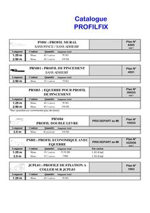 Catalogue PROFILFIX