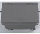 Conteneur Bac roulant 660 Litres | BG-660-CG