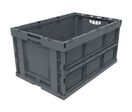 Walther Faltbox - Bac pliant recyclé 61L Gris Foncé - 60kg Charge Max - Idéal Transport &amp; Stockage