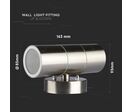 Applique Murale LED IP44 Double Faisceau GU10 - Blanc
