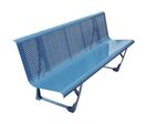 Banc métal Anjou - Banc de collectivité 2m - Bleu - Robuste et Durable