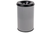 Poubelle Antifeu Manutan - 110l - Gris