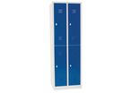 Manutan Expert - Vestiaire multicases 300mm 2x4 cases bleu - Acier, 1800x630x500mm, Livré monté, 10 ans garantie
